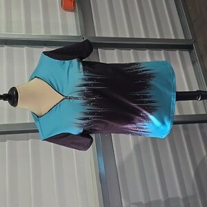 Blue and‎ black shirt with zipper Size Medium